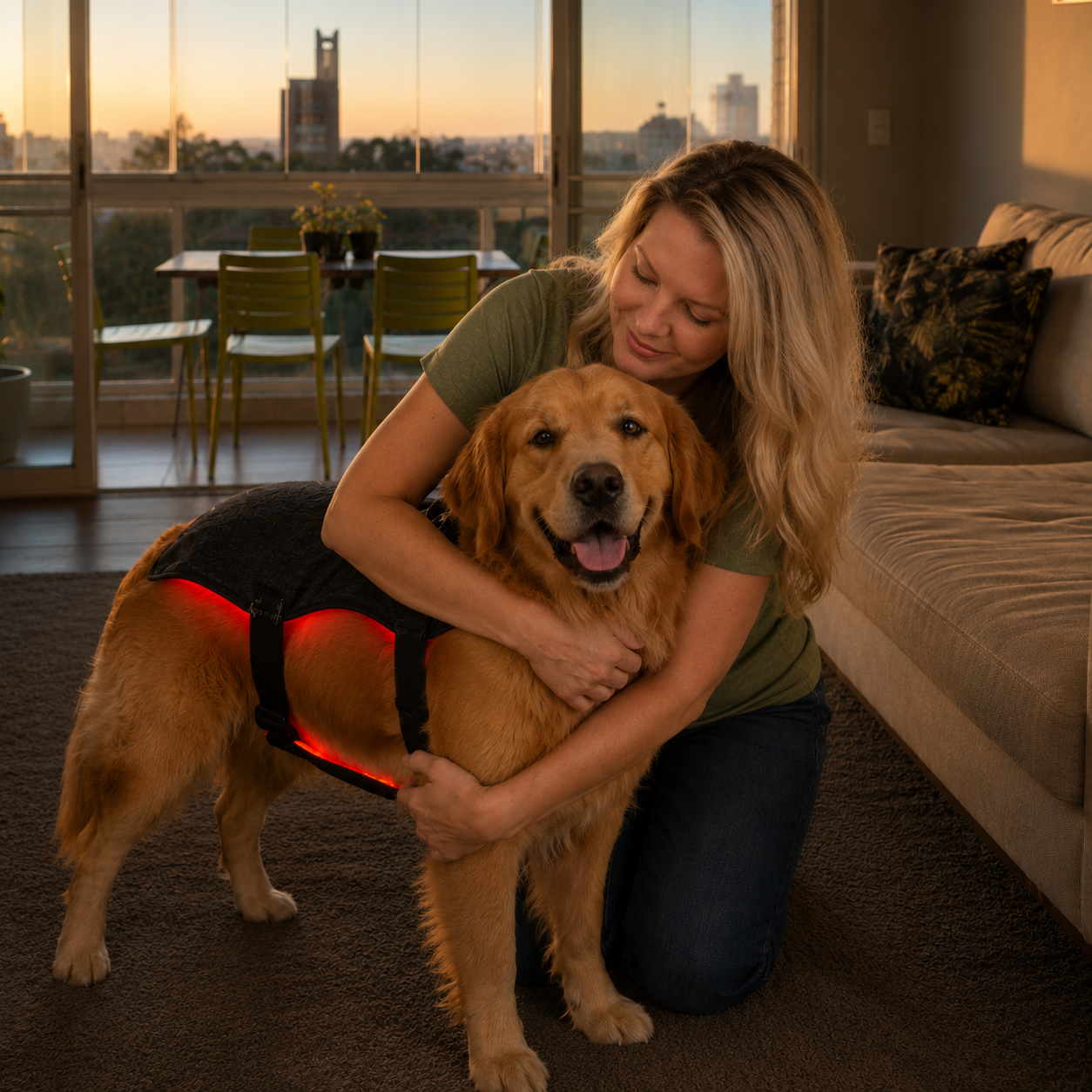 RedPaw™ Red Light Therapy Vest – Vet-Level Pain Relief for Dogs, From the Comfort of Home