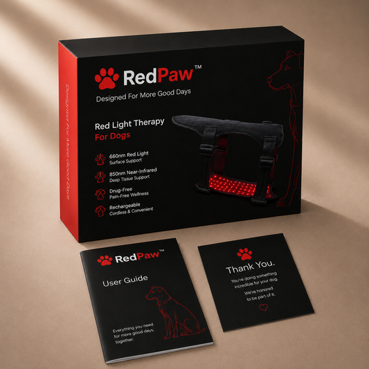 RedPaw™ Red Light Therapy Vest – Vet-Level Pain Relief for Dogs, From the Comfort of Home