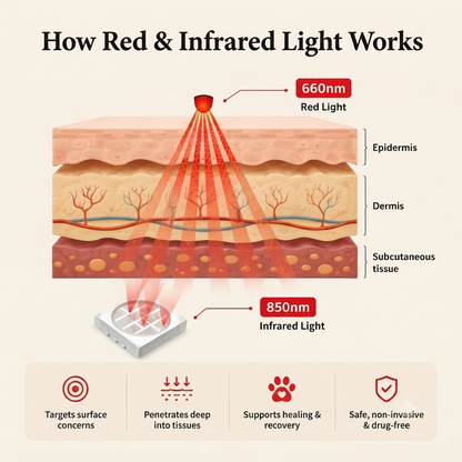 RedPaw™ Red Light Therapy Vest – Vet-Level Pain Relief for Dogs, From the Comfort of Home